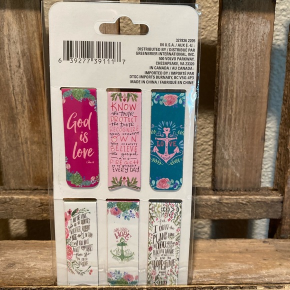 Religious Magnetic Bookmarks S/6, Hope Bookmark, Rejoice Always Grace Upon Grace - Picture 7 of 10